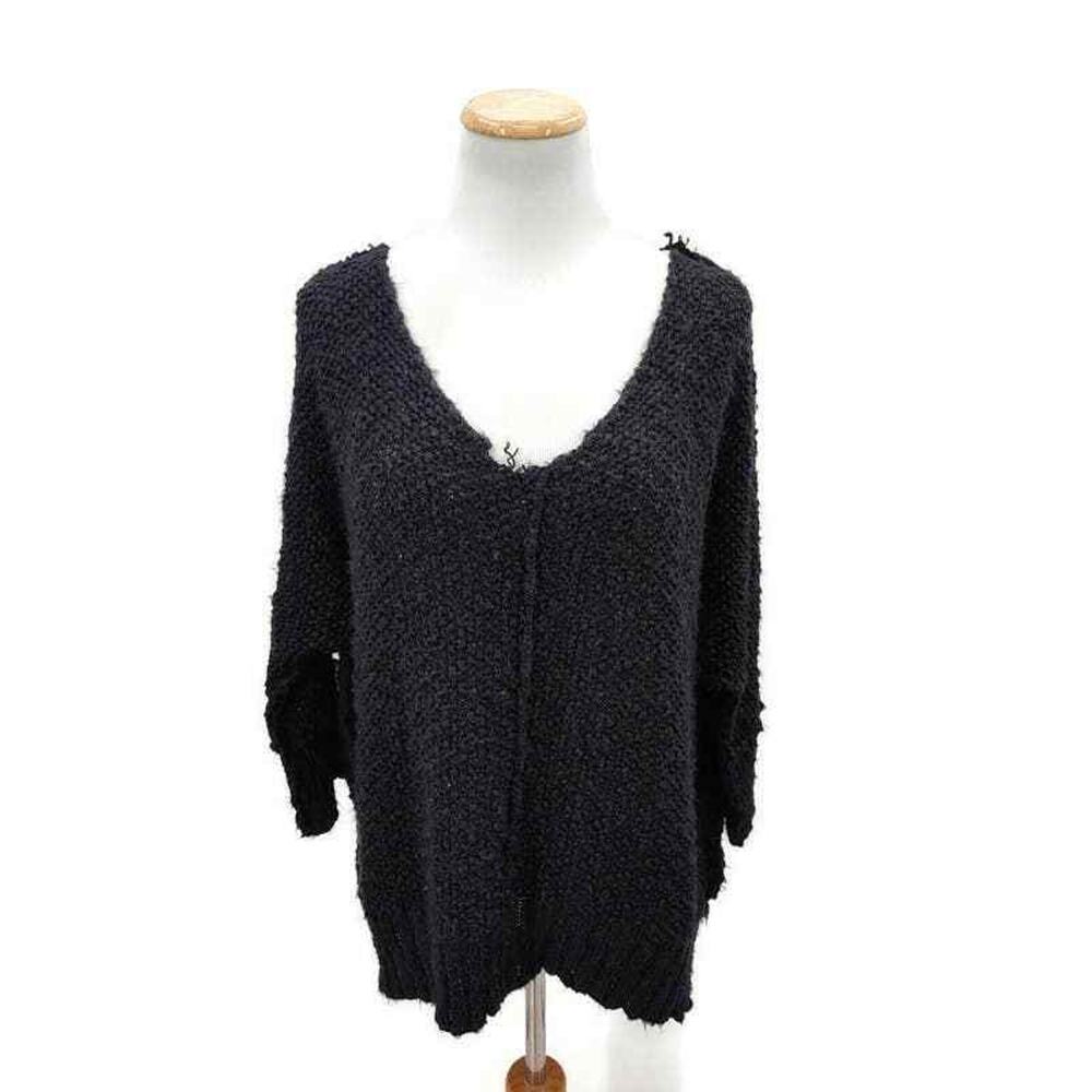 Miracle black 3/4 sleeve oversized sweater in size s/m Casual Warm